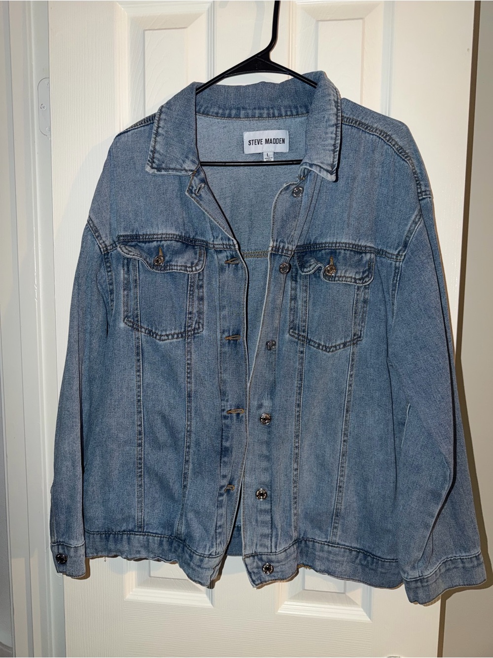Steve Madden Vintage Light Blue Denim Jacket